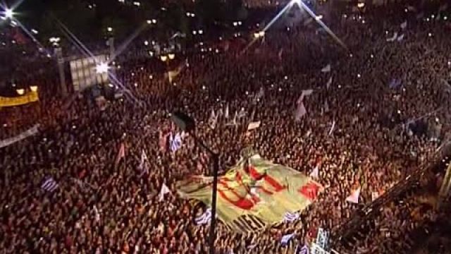 OXI, OXI!’: Tens of thousands chant ‘No’ to bailout conditions as Tsipras addresses crowd
