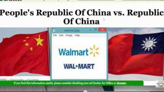 WALMART LOGO & CHINA FLAGS
