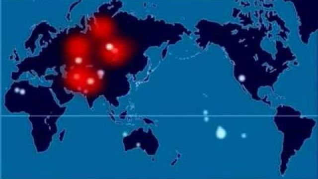 A Time-Lapse Map of Every Nuclear Explosion Since 1945 - 3 Times Faster