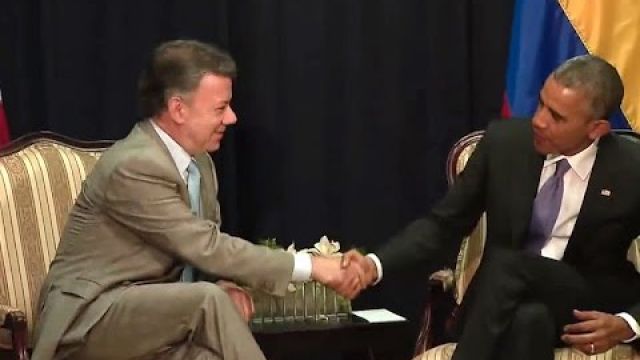 President Obama Meets with President Juan Manuel Santos