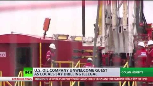 US-Israeli oil drilling begins in Golan Heights, locals protest