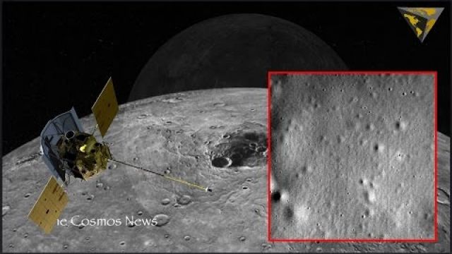 Messenger's final image before crashing into the surface of Mercury