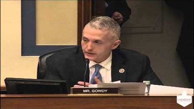 Gowdy Questions at Oversight Hearing on IRS Investigation Update
