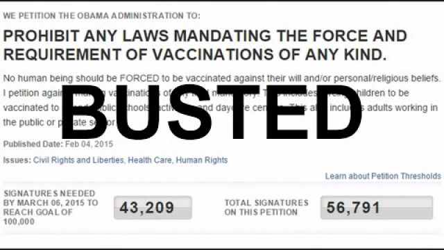 BUSTED! Whithouse.gov Caught Freezing Petition Page Against Mandatory Vaccines